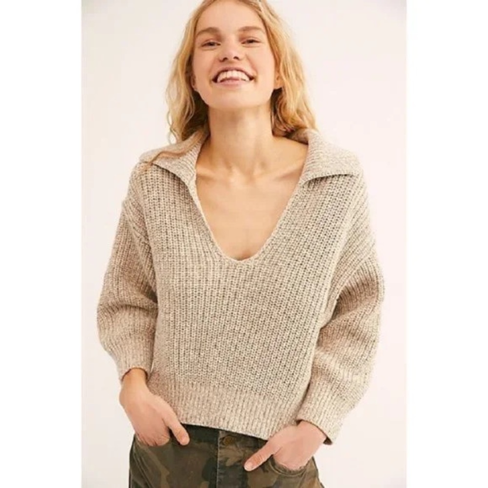 Cozy Beige Knit Sweater